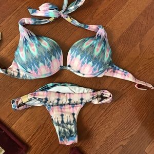 Victoria's Secret Push Up Bra Bathing Suit Set