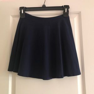 navy blue skater skirt