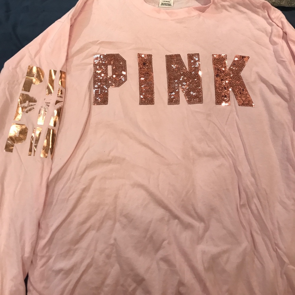 VS Pink sequin long sleeve