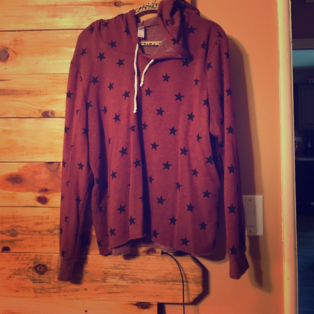 Maroon & black ⭐️ soft & cozy sweatshirt