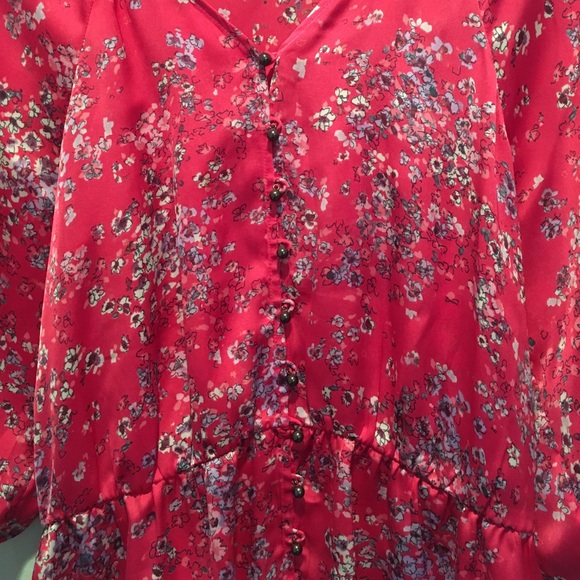 Banana Republic Satin Peasant Blouse - Picture 3 of 6