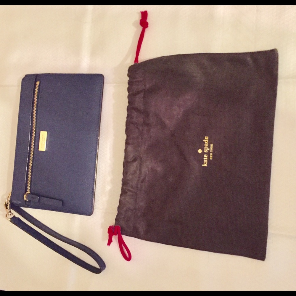 Kate Tinie Laurel Way wristlet with dust bag