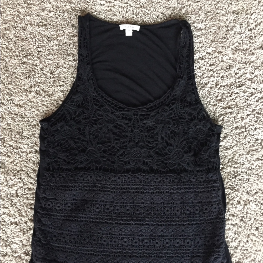 Caslon Crochet Tank