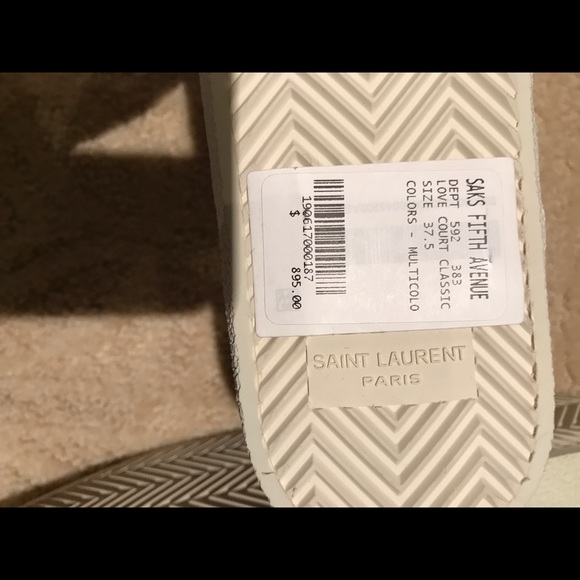 BNIB SAINT LAURENT hi top sneakers ON HOLD !!!! - Picture 4 of 7