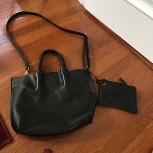 Urban Outfitters Black Bag with attached Wallet
