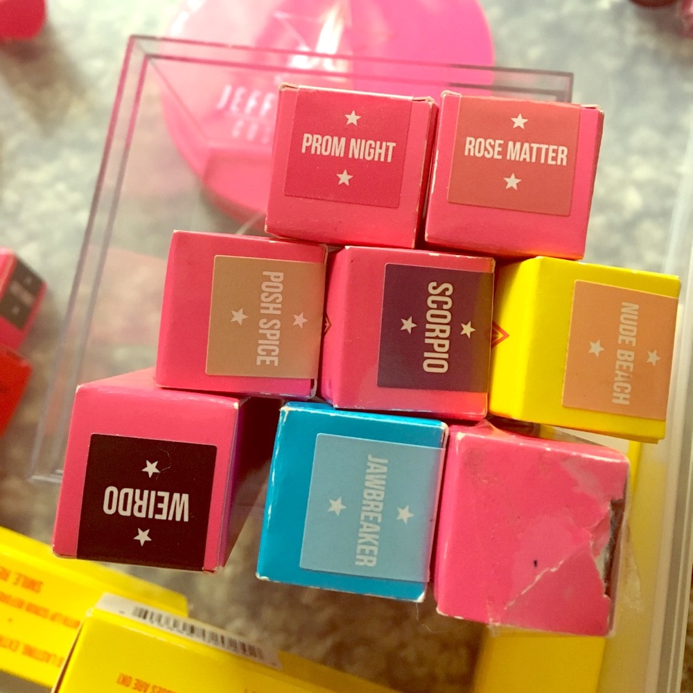 Jeffree Star lip shades