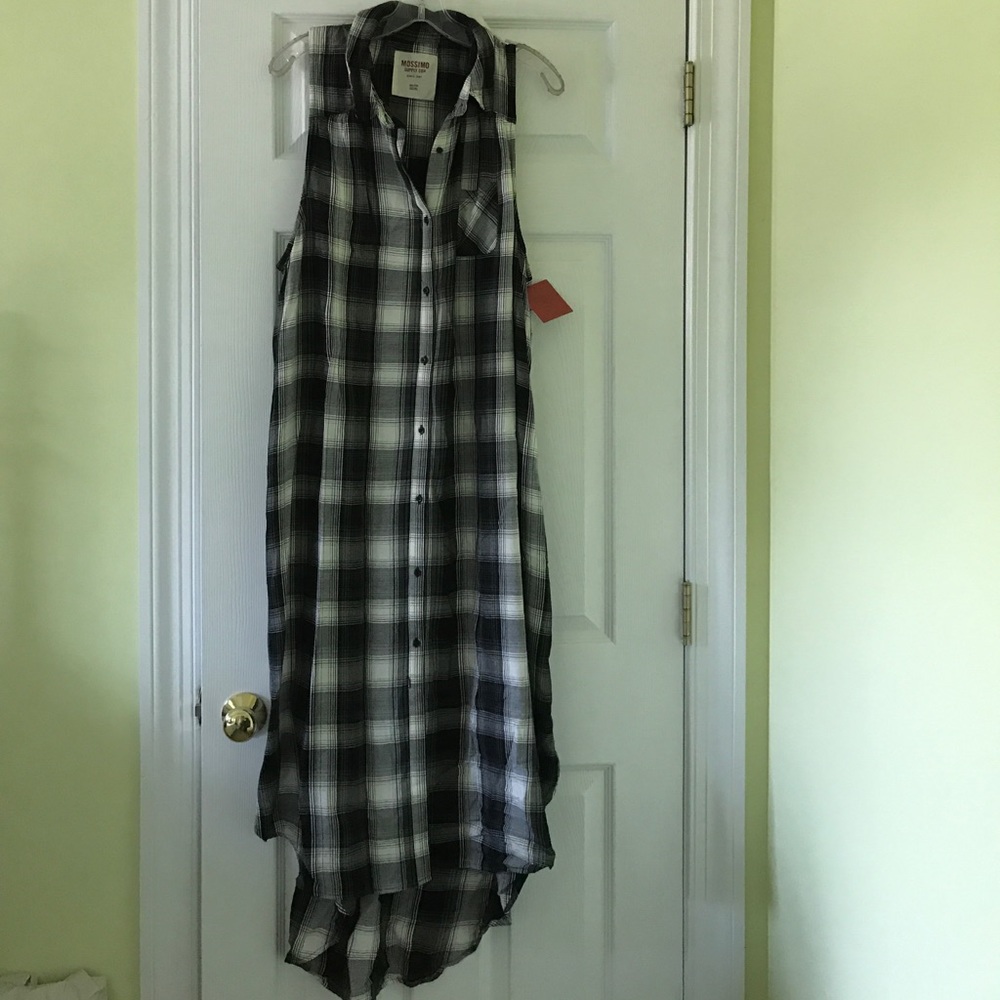 Mission Supply Co. Plaid Sleeveless Dress