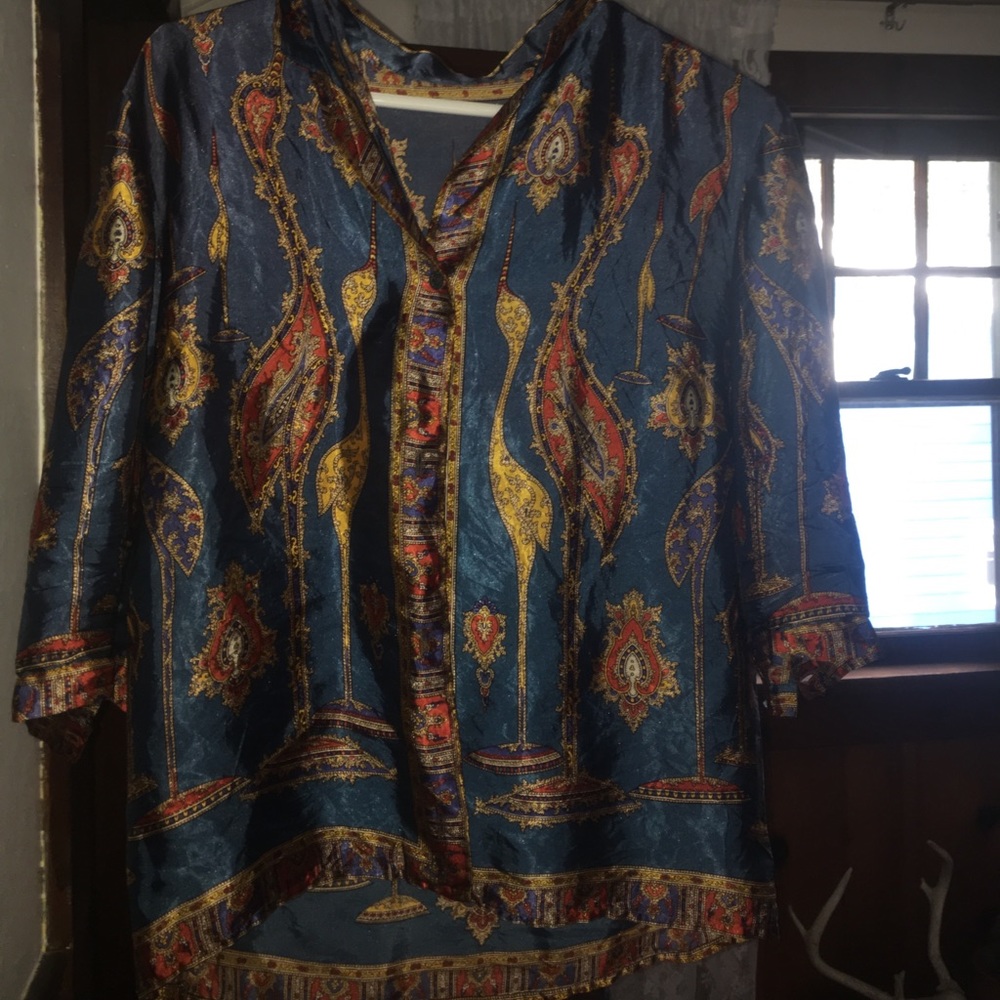 Boho Vintage Button Up