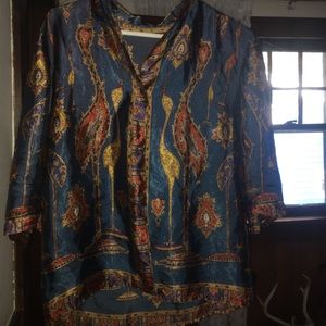 Boho Vintage Button Up