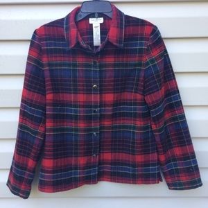 Flannel Jacket by Jones of New York sz M