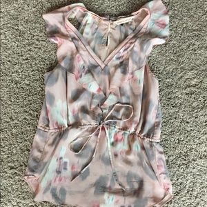 Rebecca Taylor Ruffle Sleeveless Top