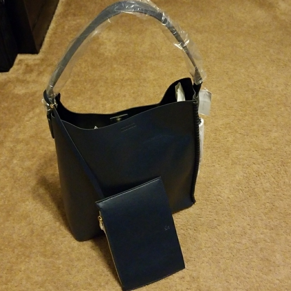 Beautiful deep blue purse w/wallet