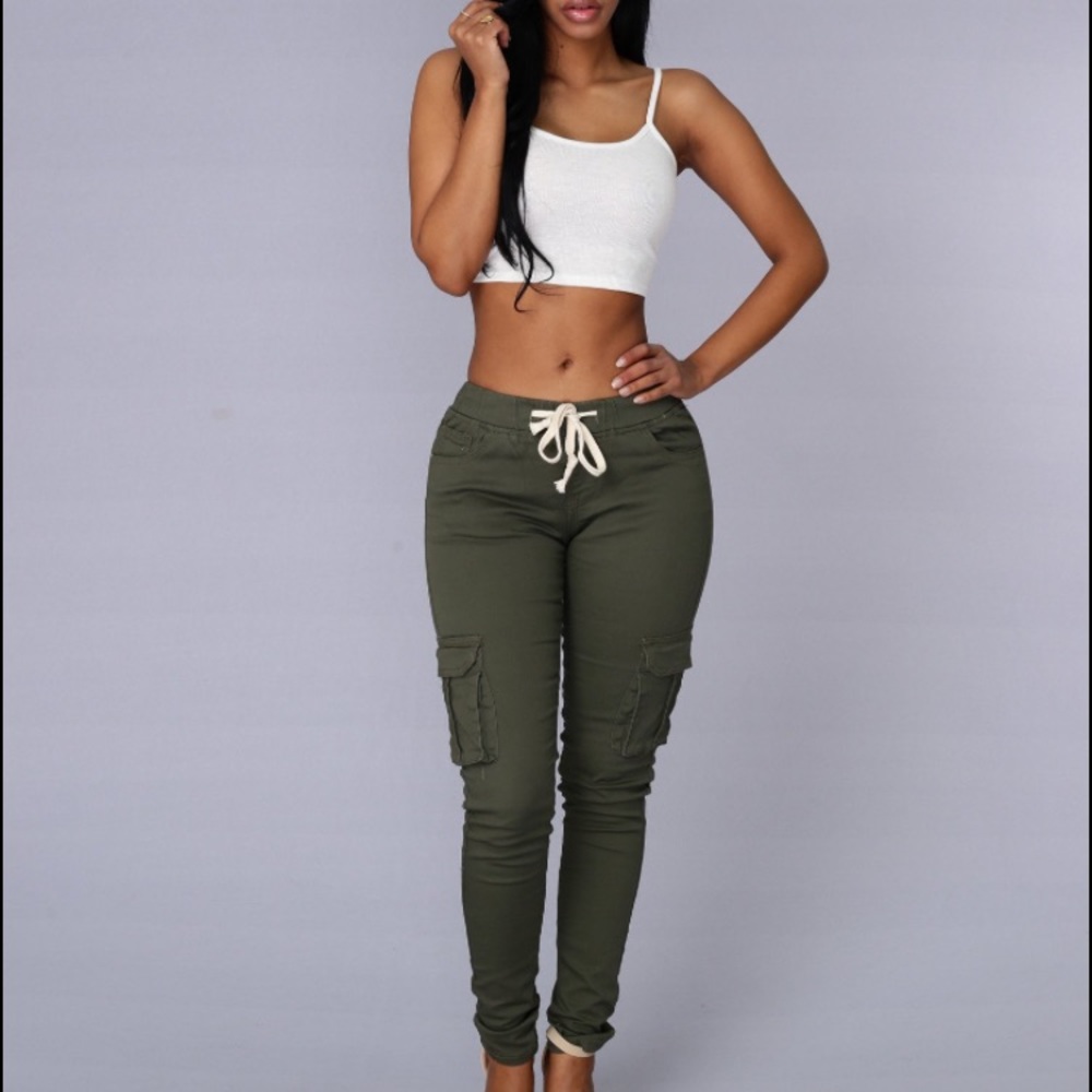 fashion nova olive field trip pants