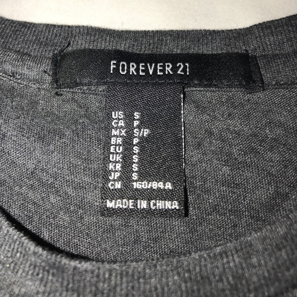 Forever 21 Top " NO THANKS" - Picture 3 of 6