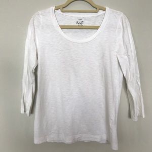 J. Crew ¾ length White Artist T