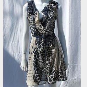 ALL SAINTS MESSENE WRAP DRESS