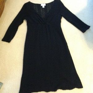 Anne Taylor LOFT Black Lace Dress