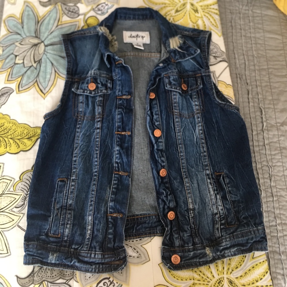 Day trip denim vest