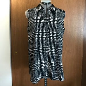 J.Crew houndstooth sleeveless top