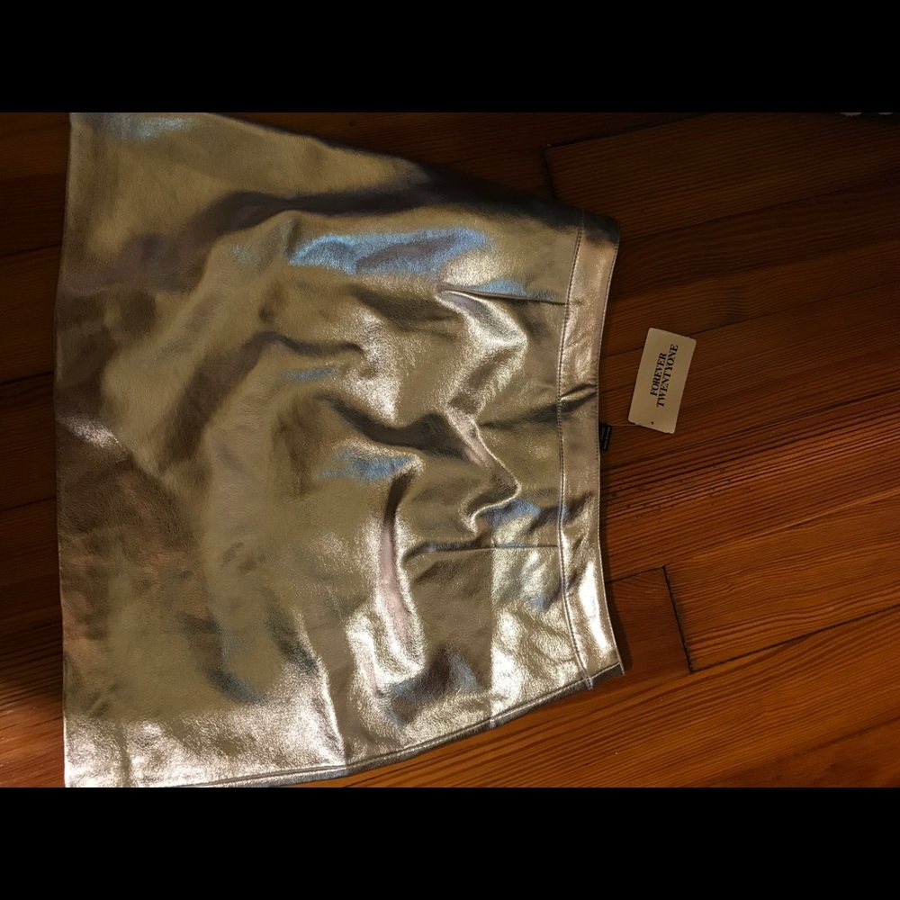 Metallic miniskirt