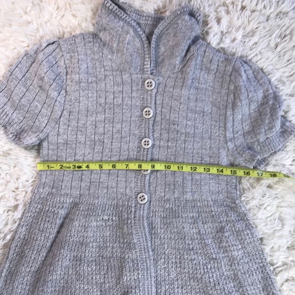 Anthropologie LUX Fall Sweater Dress Button Up S/S - Picture 4 of 8