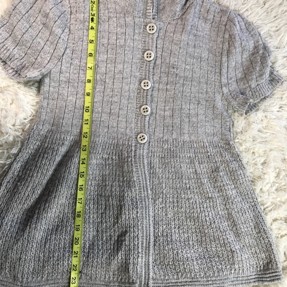 Anthropologie LUX Fall Sweater Dress Button Up S/S - Picture 5 of 8