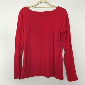 J. Crew Red Painter Tee Large