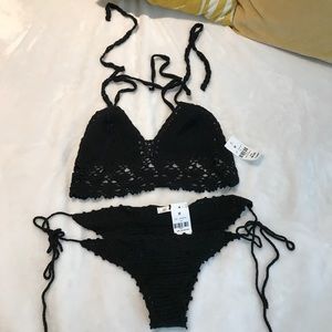 Knitted bathing suit