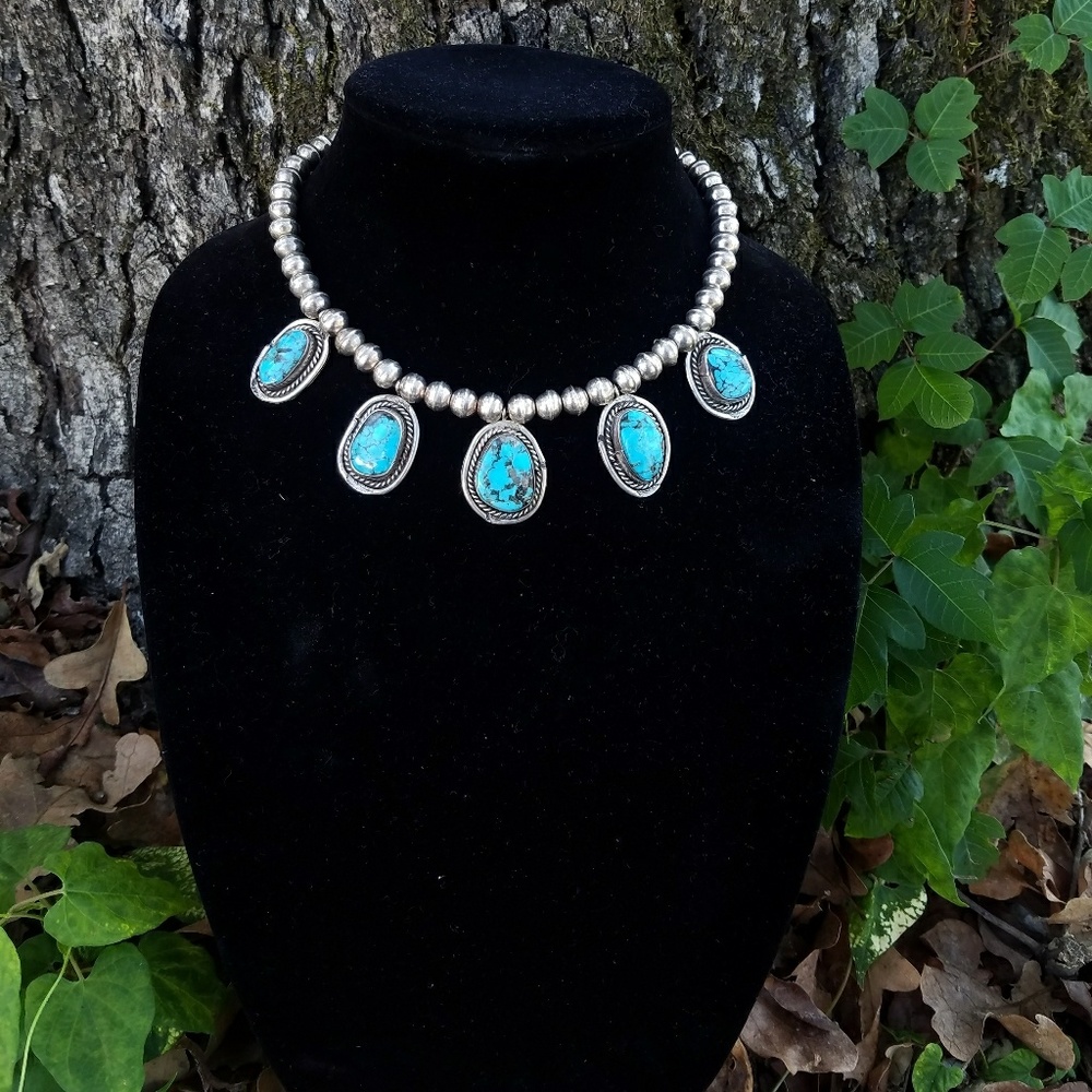 💥SOLD💥Vintage Turquoise Navajo Necklace