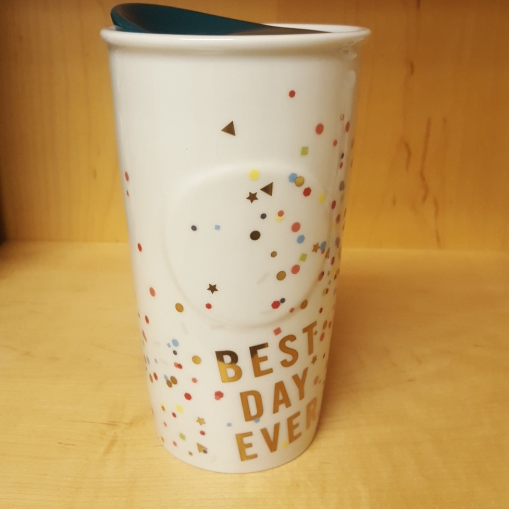Starbucks Best Day Ever ceramic tumblr