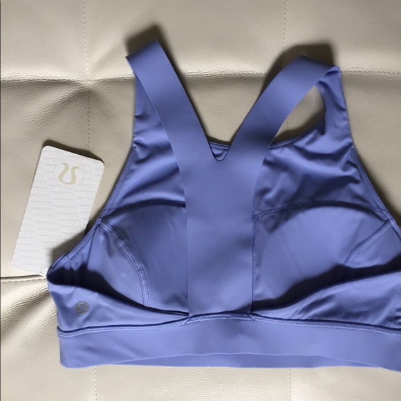 NWT HYDRENGEA BLUE LULULEMON FAST AND FREE BRA - 6 - Picture 2 of 5