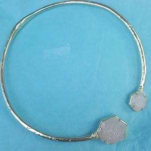 Kendra Scott Coursen Hinged Necklace Iridescent