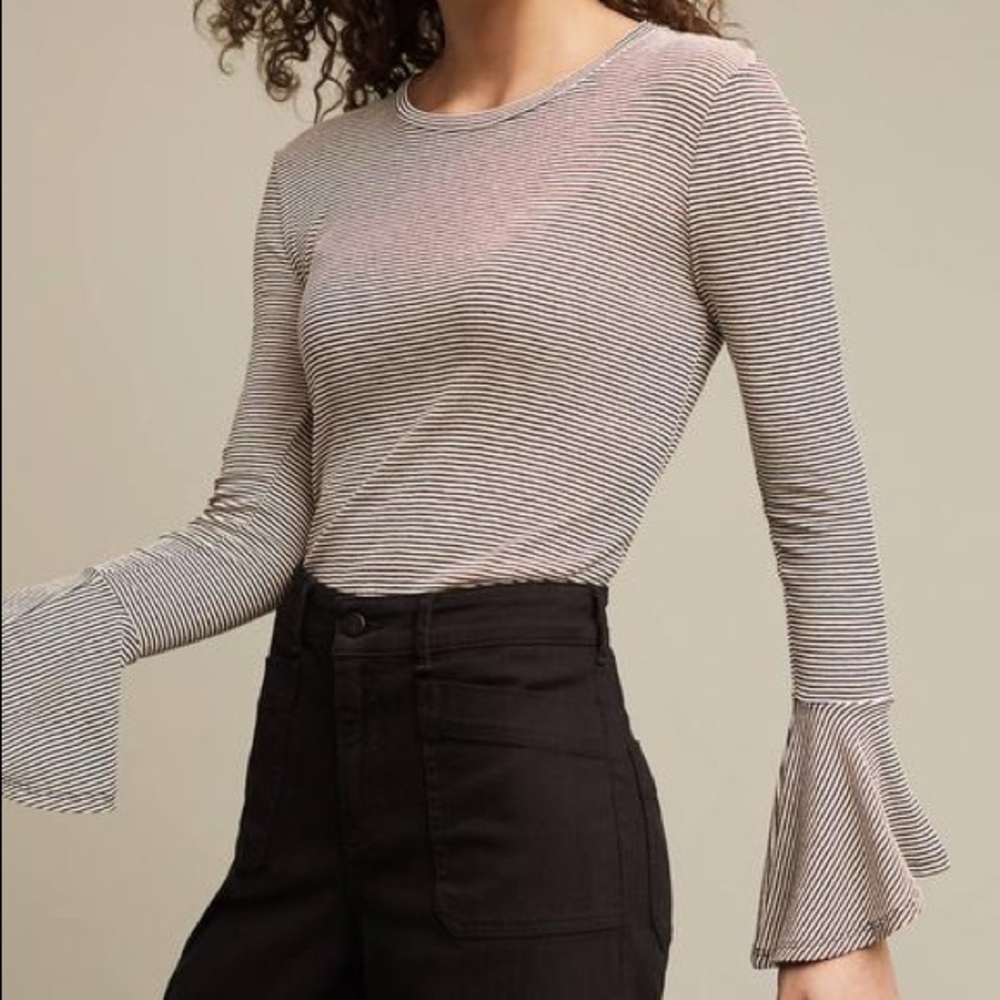 Anthropologie Bell Sleeve Tee