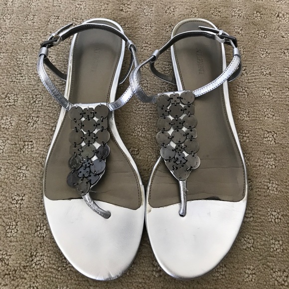 alfani silver sandals