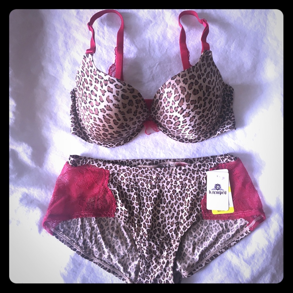 B. Tempted bra and panties. 34DD and medium bottom