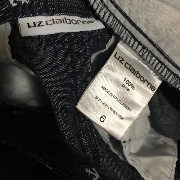 100% Cotton Anchor Print Fit Ankle Pants - Picture 8 of 8