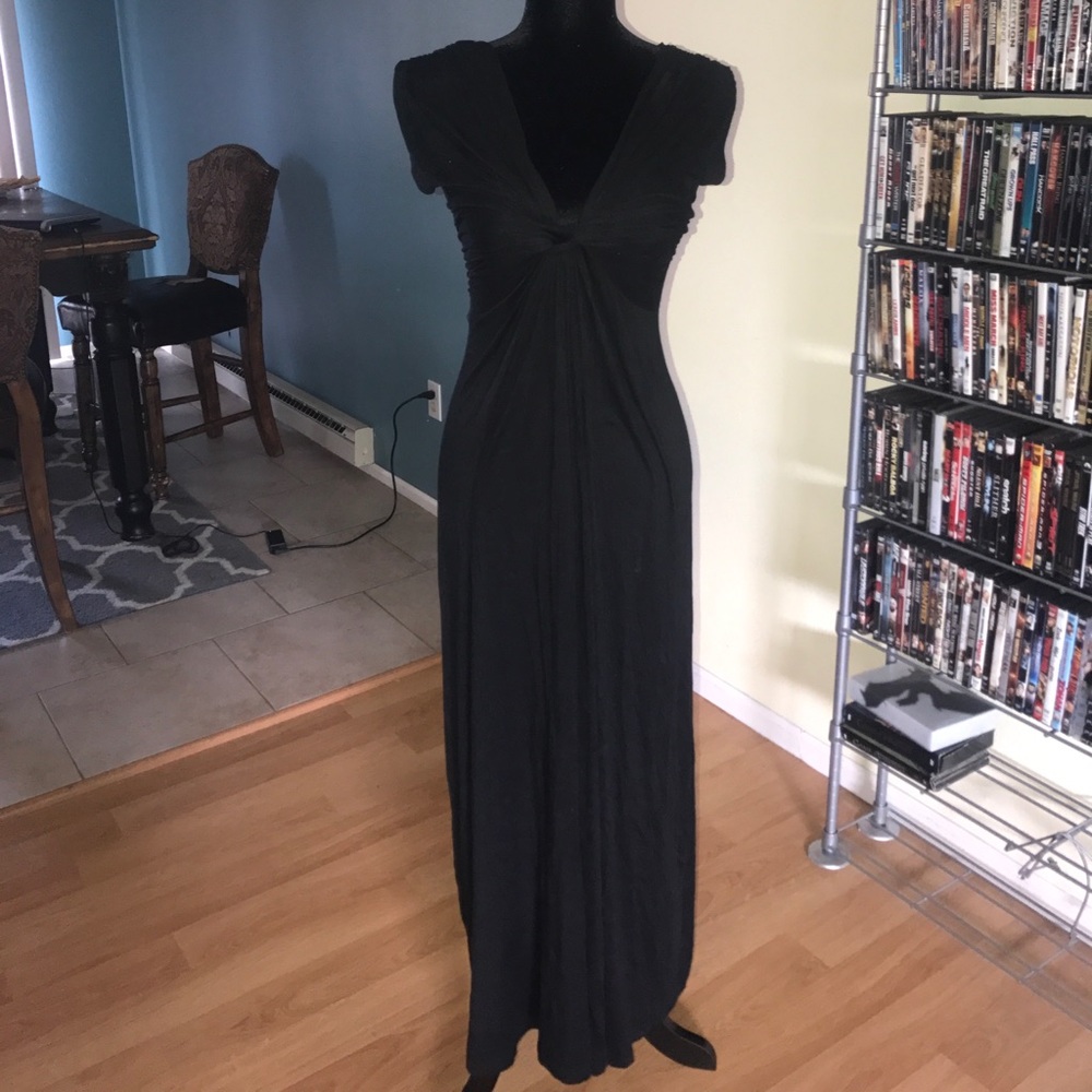 Black maxi dress