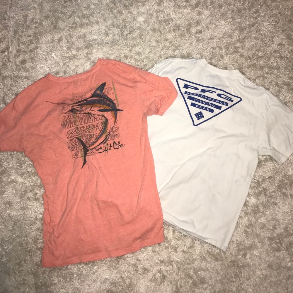 Salt life and Columbia tee bundle