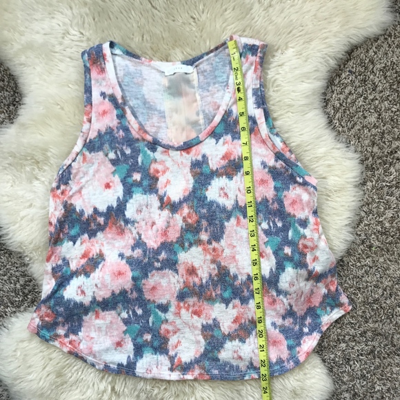 LUSH Floral Vintage Tank Top Bohemian SOFT Ryon - Picture 6 of 8