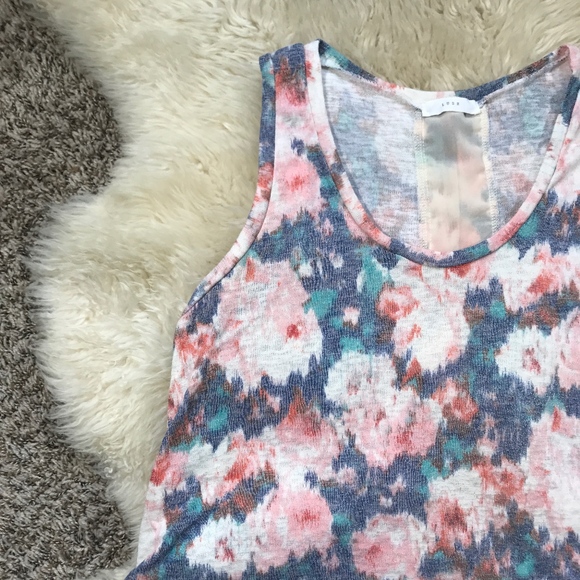 LUSH Floral Vintage Tank Top Bohemian SOFT Ryon - Picture 4 of 8