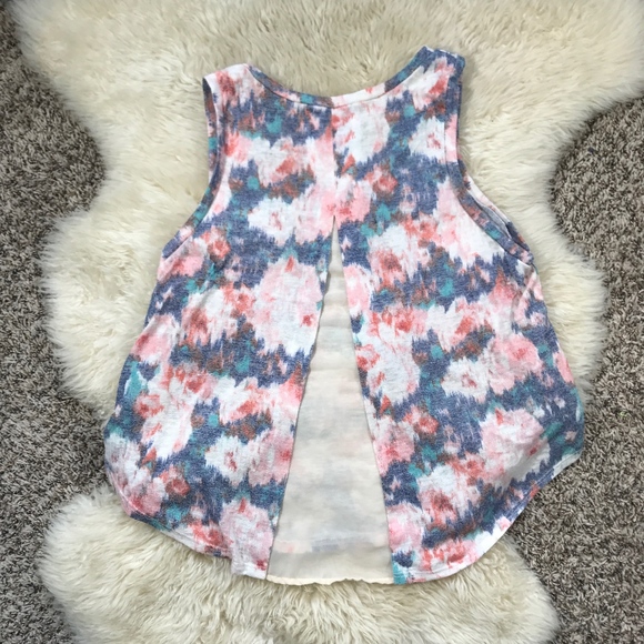 LUSH Floral Vintage Tank Top Bohemian SOFT Ryon - Picture 7 of 8