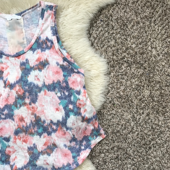 LUSH Floral Vintage Tank Top Bohemian SOFT Ryon - Picture 3 of 8