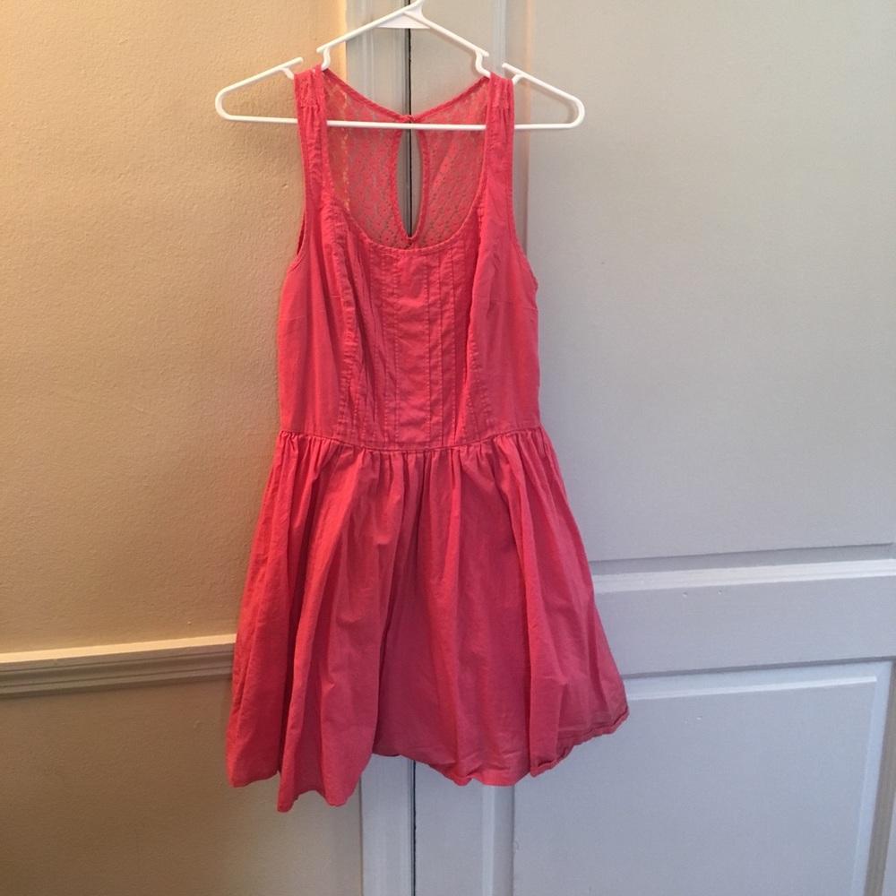 Lauren Conrad fit and flare dress with crochet