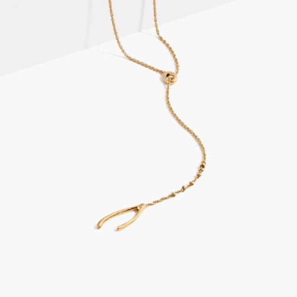 Madewell Wishbone Lariat Necklace - Picture 2 of 2