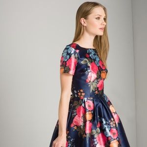 Blue floral Chi Chi London Amber Dress