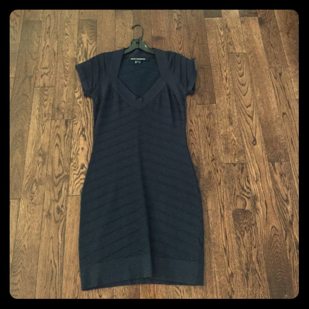 French connection navy blue bandage dress size 8