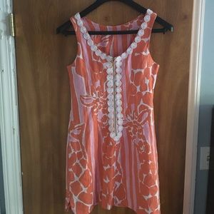 Lilly Pulitzer Pink, Orange and white dress