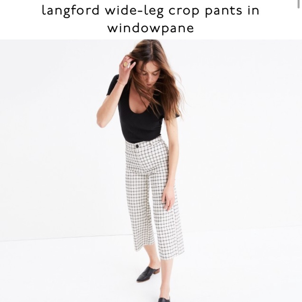 ISO Madewell Langford Pants in Windowpane