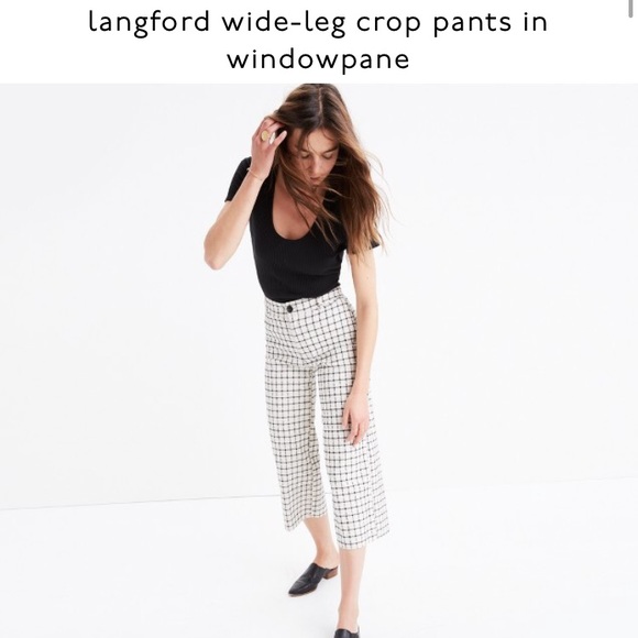 madewell windowpane pants