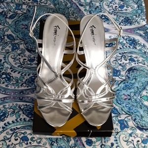 Silver Fioni Heels